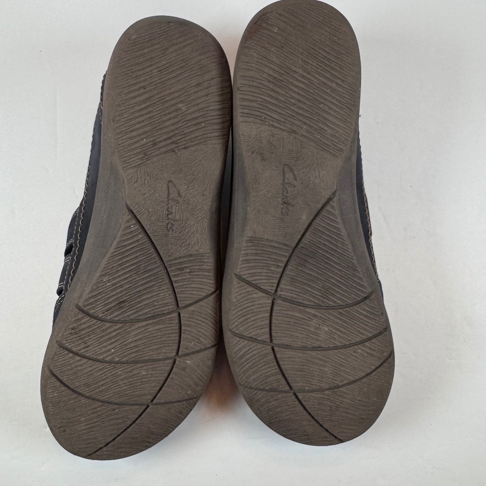 Clarks Cloudsteppers Navy Blue Slip On Loafers Womens 8.5 M Cushion Soft 23535 - Picture 6 of 9
